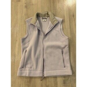 Columbia Vest Womens Large Light Purple Full Zip Sleeveless Outdoor Hiking